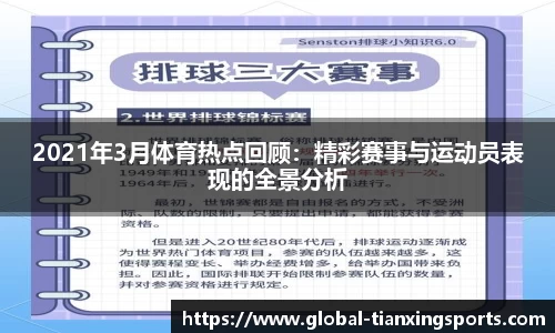 2021年3月体育热点回顾：精彩赛事与运动员表现的全景分析